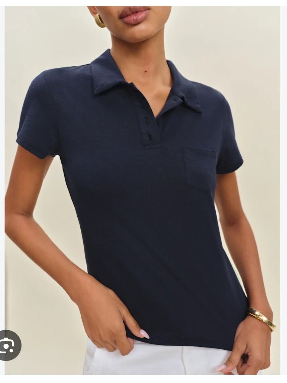 REFORMATION Louie Polo T-shirt
